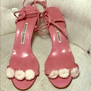 Manolo Blahnik ankle strap heels